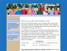 Tablet Screenshot of montclairpediatrics.com